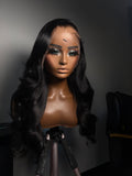 Jet black curl